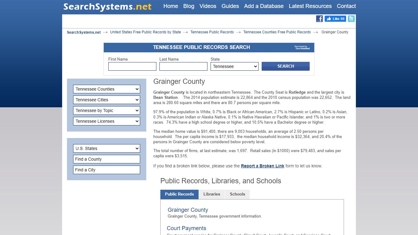 Grainger County Criminal and Public Records