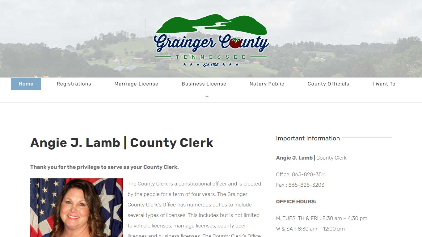 Grainger County Tennessee County Clerk